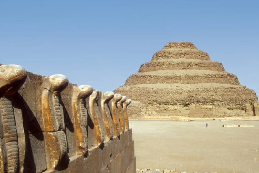 Saqqara contains numerous pyramids, including the Pyramid of Djoser