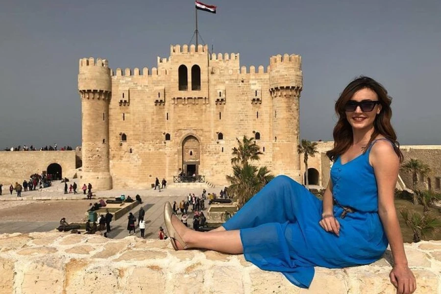 The Citadel of Qaitbay is a 15th-century fort located on Egypt's Mediterranean coast