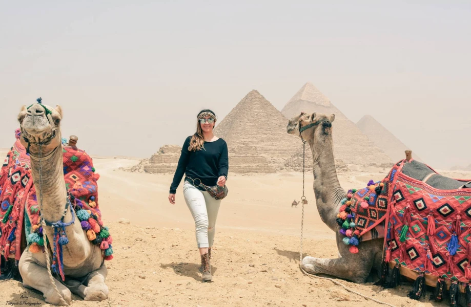 Giza Pyramids Tour with Camel from Sokhna port
