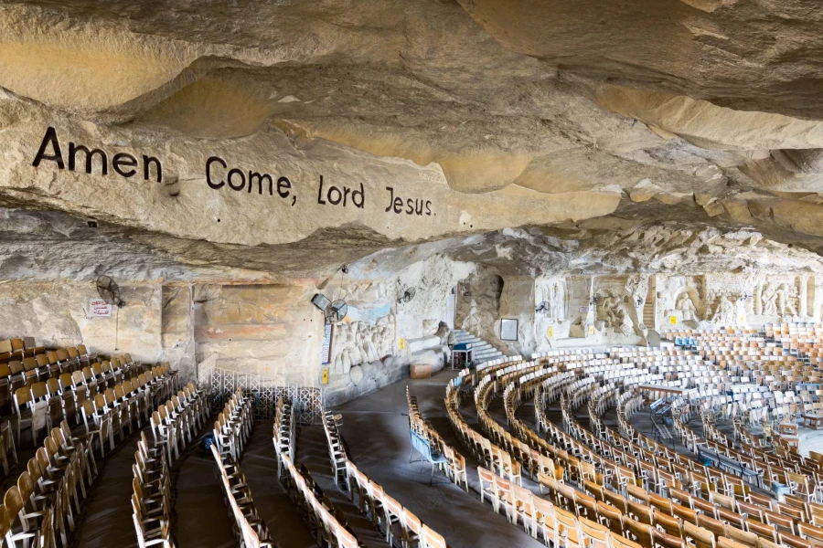 Rock-Cut Interior of the Cave Church