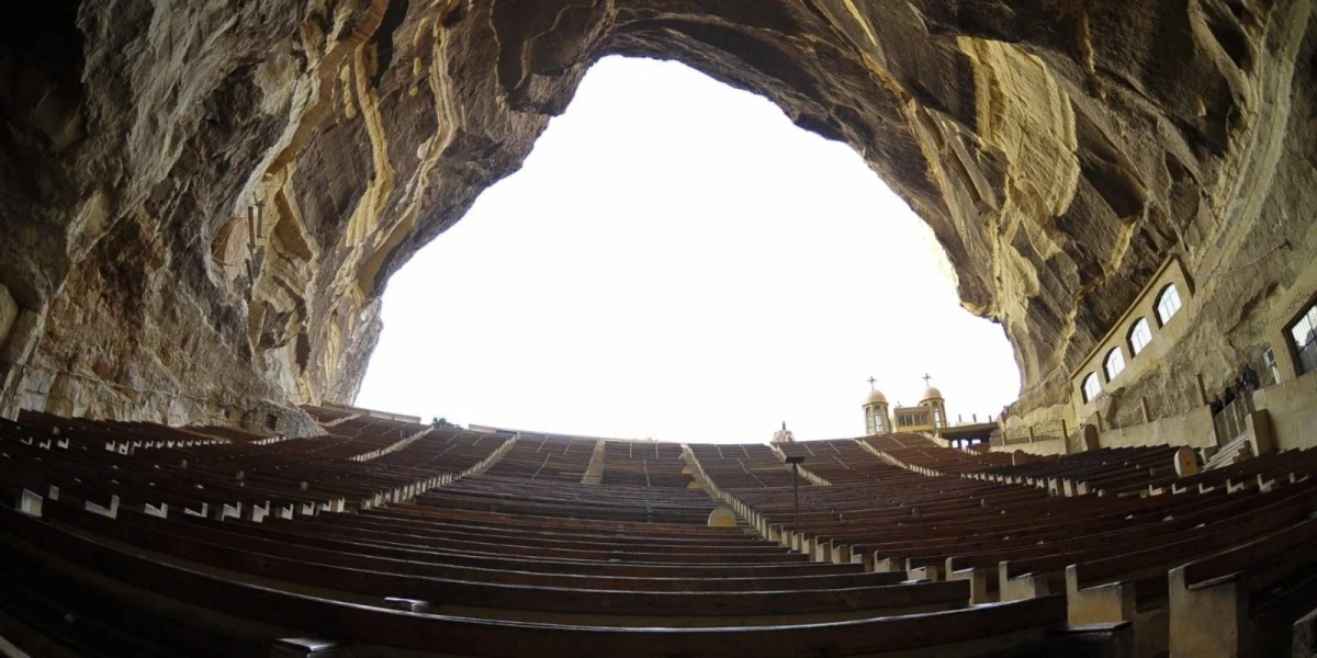 Rock-Cut Interior of the Cave Church