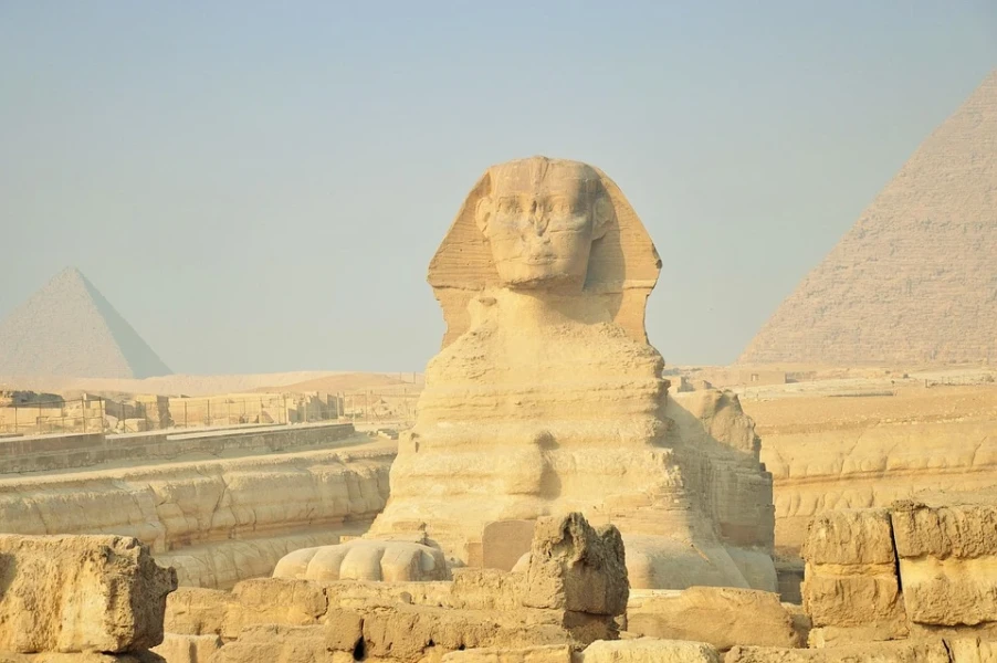 The Great Sphinx at the Giza Plateau