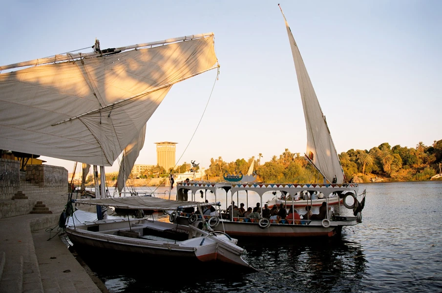 Relaxing felucca ride on the Nile River