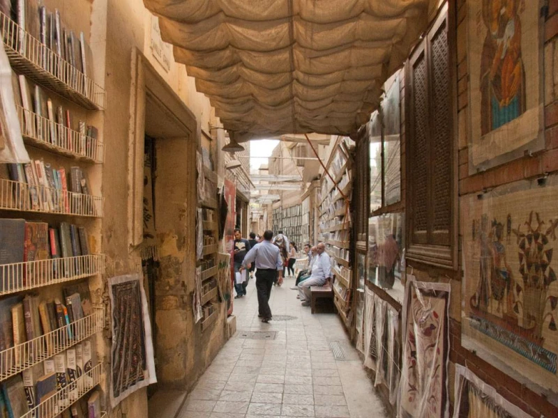 Walking through historic Coptic Cairo district