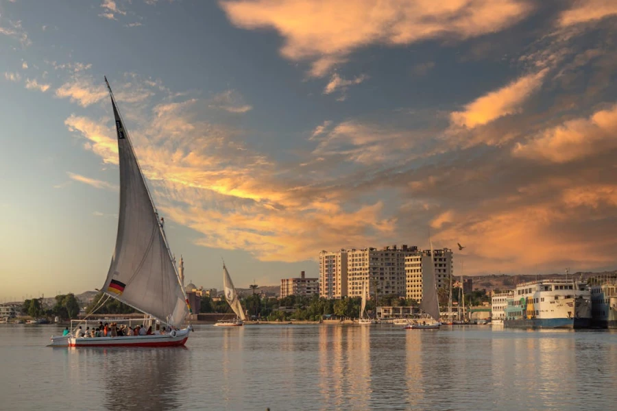 Relaxing felucca ride on Nile