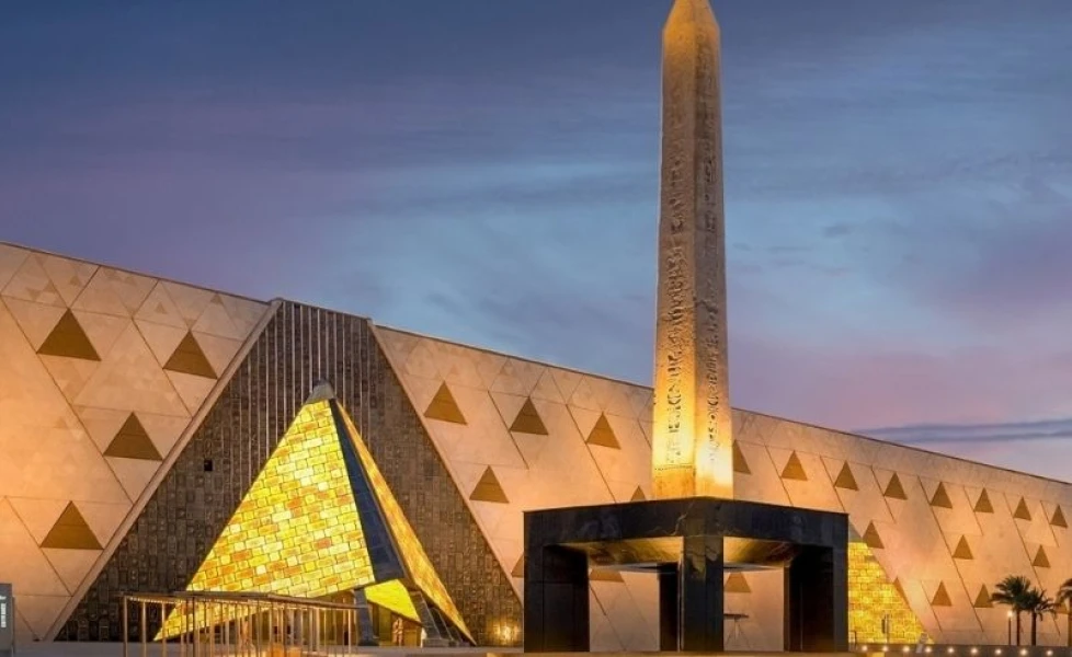 Ancient Egyptian artifacts at the Grand Egyptian Museum