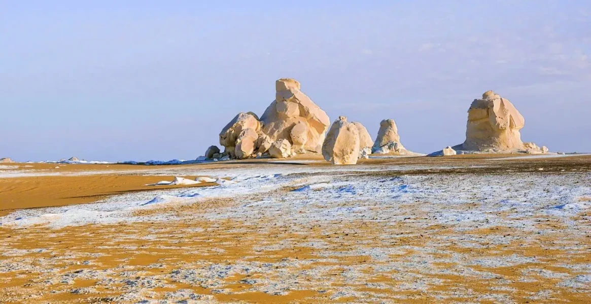 Unique chalk formations of the White Desert