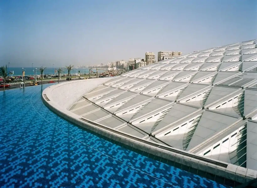 Famous Bibliotheca Alexandrina library