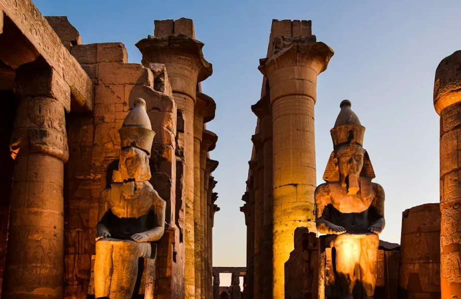 Statues at Luxor Temple