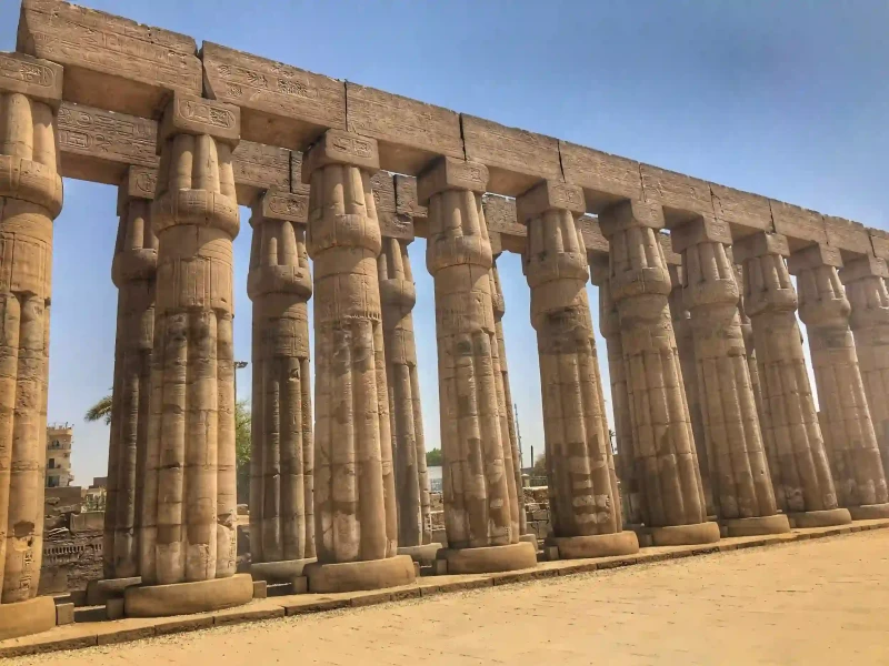 Luxor Temple columns
