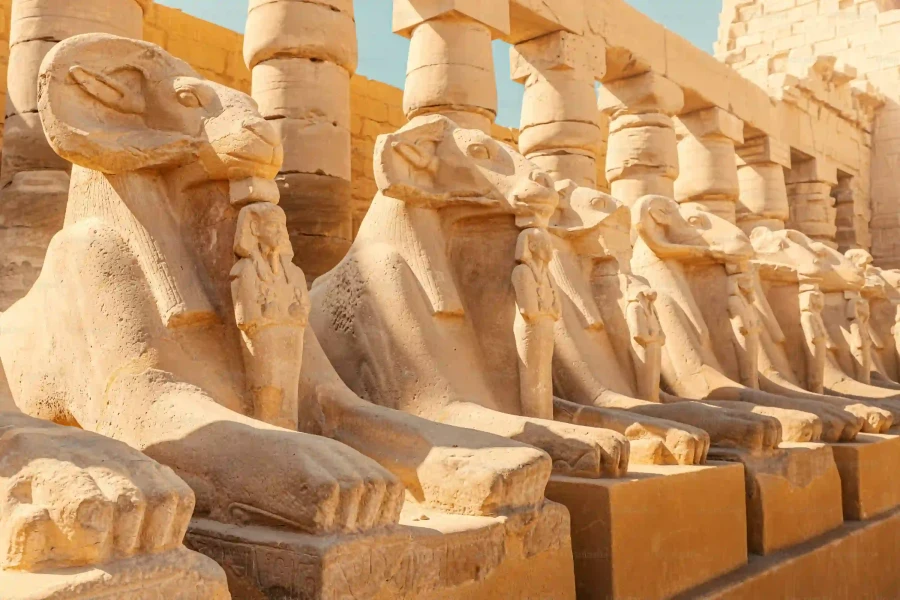 Karnak Temple avenue of sphinxes