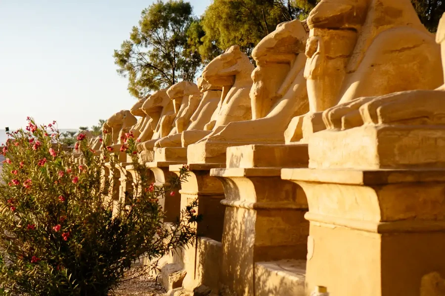 Sphinx-lined avenue at Karnak