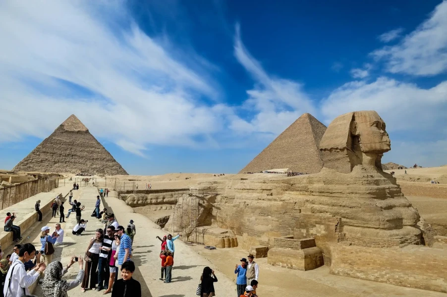 Great Pyramids of Giza in Egypt
