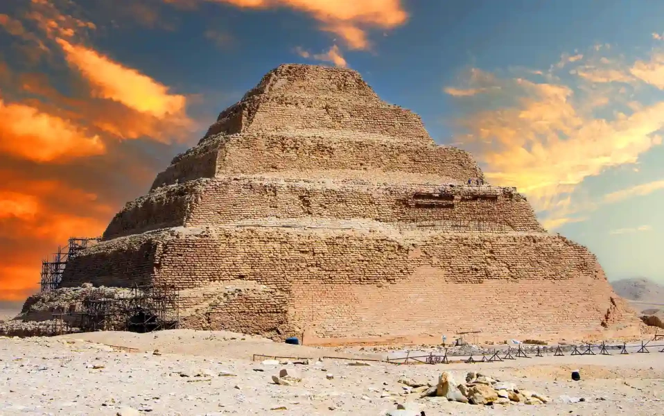 Ancient Step Pyramid landscape