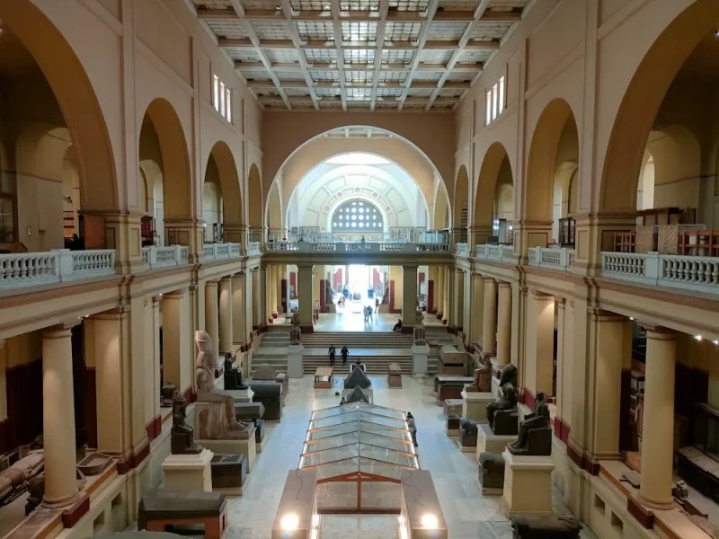 Ancient artefacts at the Egyptian Museum