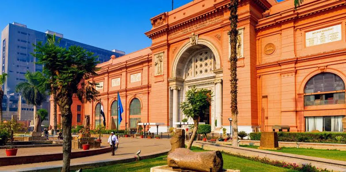 Egyptian Museum During Solar Eclipse