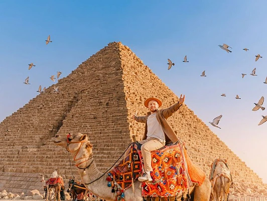 The Great Pyramid of Giza is the largest Egyptian pyramid.