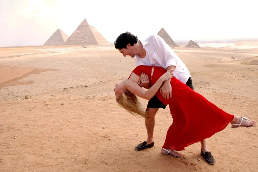 Casal no Egito