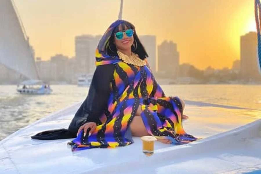 Tourists in Nile Felucca