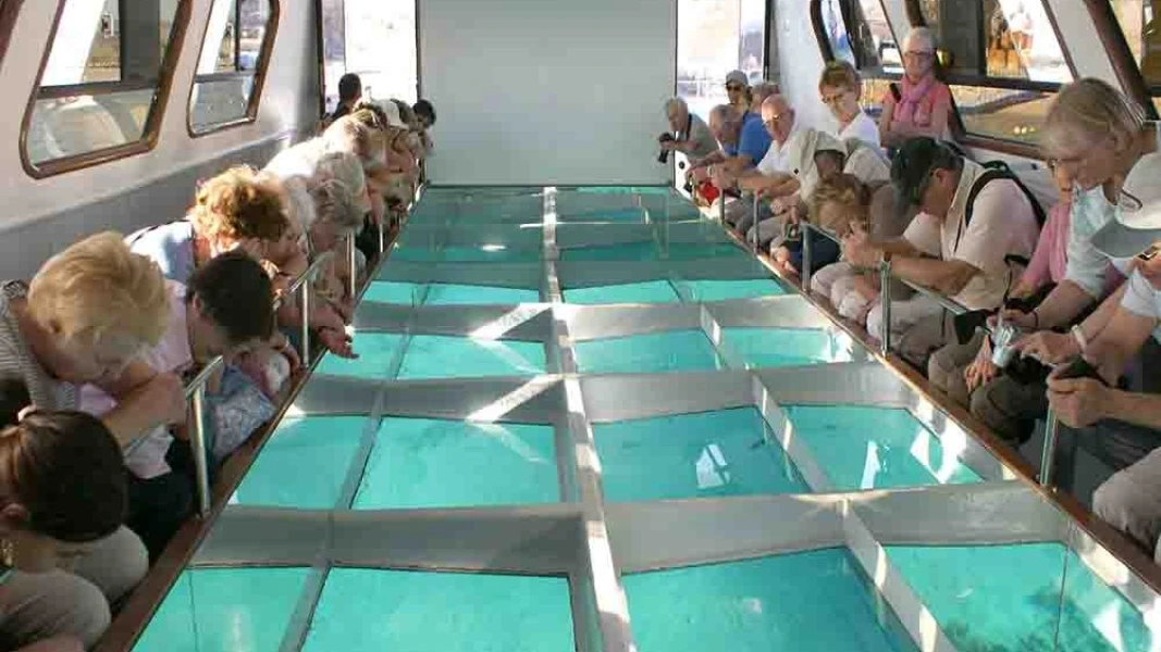Barco com Fundo de Vidro em Sharm El Sheikh