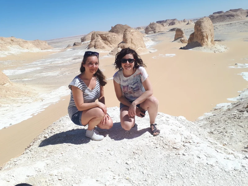 White Desert Tourists