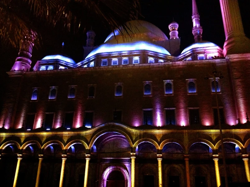 Mesquita de Mohamed Ali à Noite