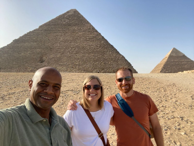 Happy Egypt Tourists